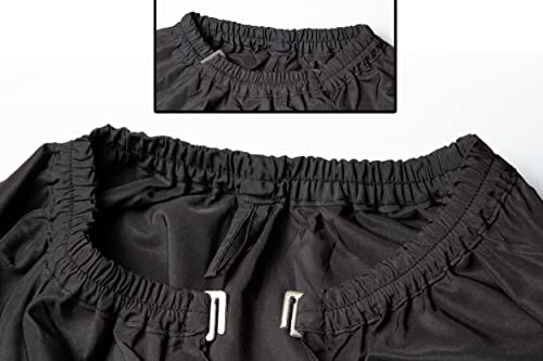 IC-collection Professionelle Haarschneideumhang Schwarz mit Hakenverschluss, antistatisch, wasserabweisend