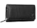J. Wilson London Ladies Luxury Designer Wallet with Multiple Compartments, Soft Nappa Leather, RFID Blocking Wallet, Zip Pocket, Gift Box Included, Black_, M, Central Hardside Expandable Suitcase with