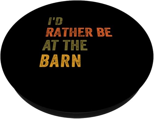 Miniatura 2 de I'd Rather Be At The Barn PopSockets PopGrip intercambiable