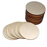 25er PACKUNG: Diese Großpackung mit runden Holzscheiben Rohlingen kommt im 25er Set. Jede Holzform wurde mit Laser ausgeschnitten, damit die Kante glatt ist. Diese Holzformen können auf viele verschiedene Arten dekoriert werden. Werden Sie kreativ!