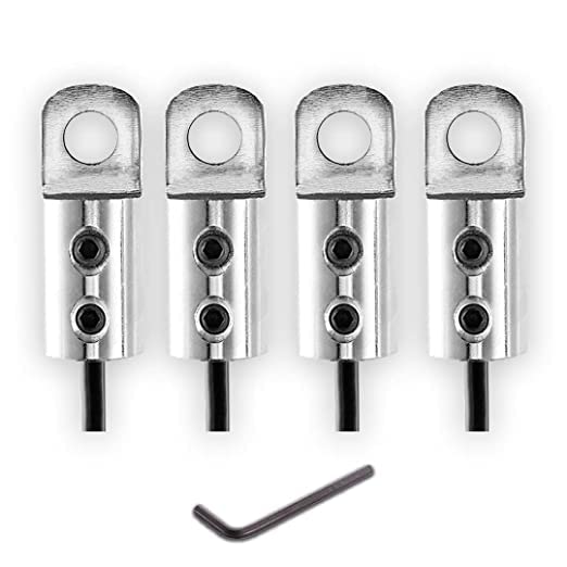 Heavy Gym Machine Wire Lock Set with Bolts and L Key (4 Pcs Set) (B0BM433522) Amazon Price History, Amazon Price Tracker