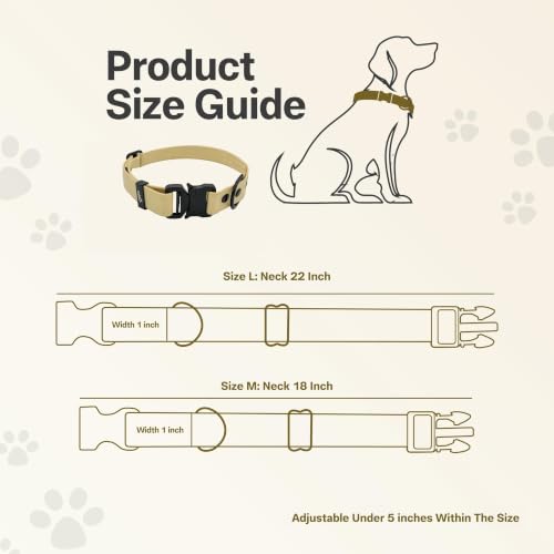 Image of Adil's Biothane Waterproof Dog Collar, Dog Leash & Collar Leash Combo | Heavy Duty TPU Coated Webbing | Adjustable Quick Release Buckle | Odour Resistant (Lemon Green, L-22, Collar only)