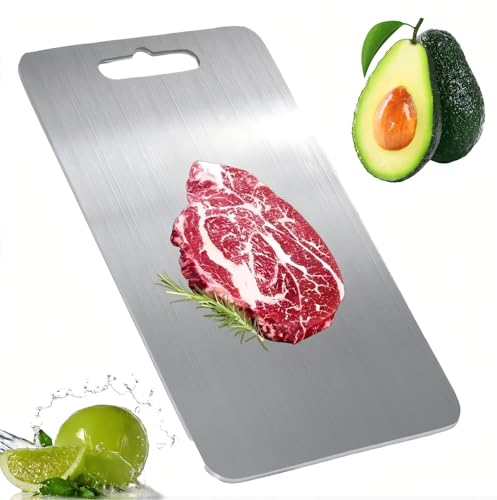 Titanium Cutting Board For Kitchen - 100% Pure Titanium Cutting Boardsand suitable for home kitchen cooking,Durable. （18inx12in）