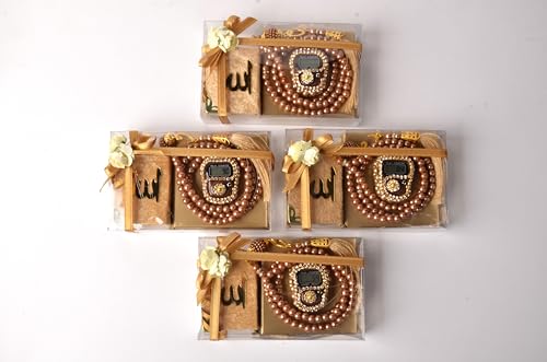 Coffret Zikirmatik et Tasbih 5 pièces, cadeaux islamiques