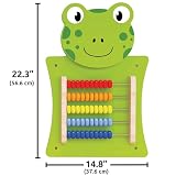 LEARNING ADVANTAGE Frog Activity Wall Panel - Centrum aktywności dla maluchów - zabawka dla dzieci w wieku 18 m + - dekoracja do sypialni i obszarów zabaw