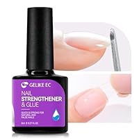 Gelike ec UV Nagelkleber und Nagelhärter für Nagelbegeisterte: 6-in-Nägel kleber zum Stärken und Reparieren der Nägel - Künstliche Nägel anbringen Press ons Nagelspitzen - Zuhause selbst machen
