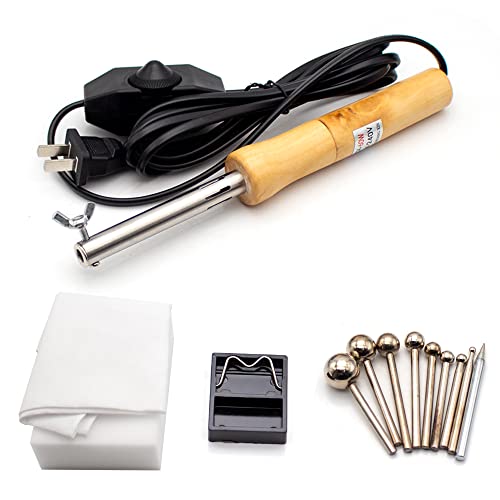 LeTkingok Máquina De Planchar Eléctrica De Flores Artificiales De Bricolaje, 8 Piezas De Fabricante De Flores De Tela Juego De Herramientas De Modelado De Pétalos Para Hacer Flores Falsas