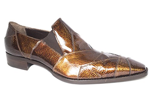 Jo Ghost 1731 M Italian Mens Brown Slip on Shoes