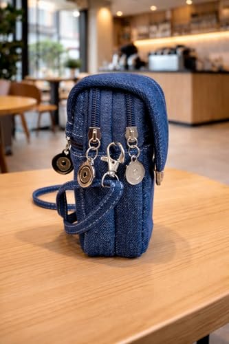 Image of Women Mini Crossbody Mobile Sling Bag - Stylish Small Shoulder Purse with Flap Lock, Adjustable Strap,Lightweight Travel Phone Pouch for Daily Use.