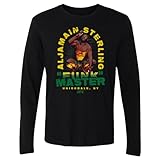500 LEVEL Aljamain Sterling UFC Long Sleeve Shirt - Aljamain Sterling Fun Master WHT (Black, Large)