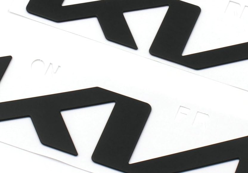 Image of 2PCS Matte Black Front Rear Telluride Emblem Badges Fit 2022-2024 Telluride (Matte Black)