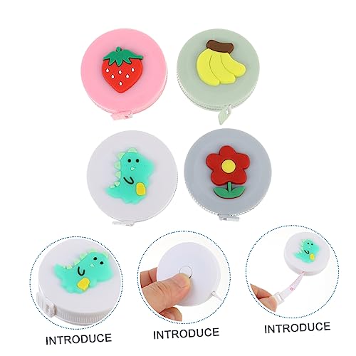 LIFKOME Mini cinta métrica digital retráctil 4 pcs miniatura 3