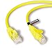 Price comparison product image rhinocables CAT5e High-Speed Ethernet Patch Network Cable for LAN  Snagless Cable with RJ45 Connector Lead  Ideal for Internet, Router, Modem, Smart TV, PC & Laptop (0.25m (25cm), Yellow)