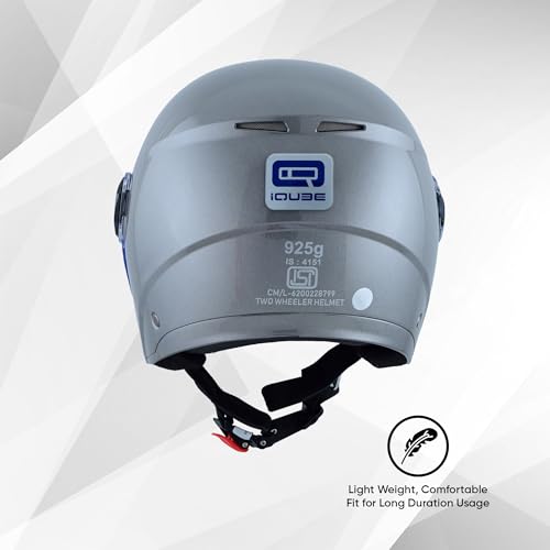 Image of TVS iQube Open Face Helmet for Men & Women | ISI Certified