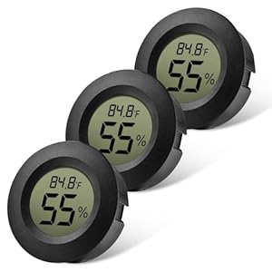 EEEKit Hygrometer Thermometer, 3-Pack LCD Monitor Binnenlucht Vochtmeter, Buiten Thermometer voor Huis Kantoor