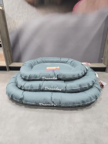 Flamingo Dreambay Ovales Hundebett – 100x75x15 cm, Perfekt für Labrador, Golden Retriever, Boxer, Dalmatiner usw.