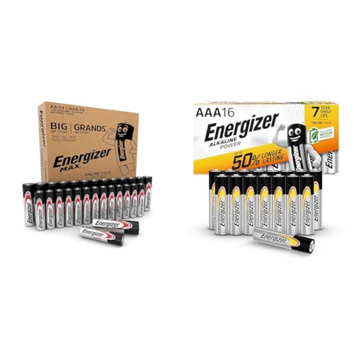 Piles Energizer Max AA AAA alcalines lot combo de 44