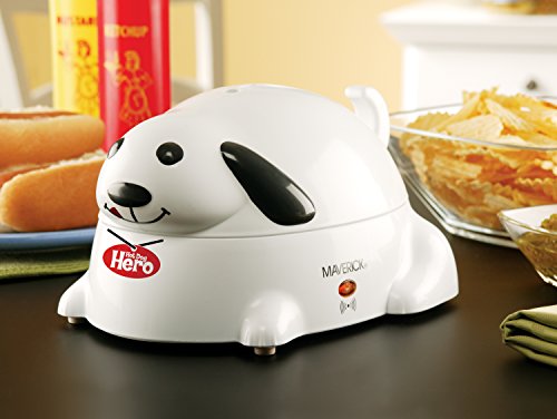 Maverick HC-01 Hero Electric Hot Dog Steamer Cooker, 6 Hot Dog Capacity, White