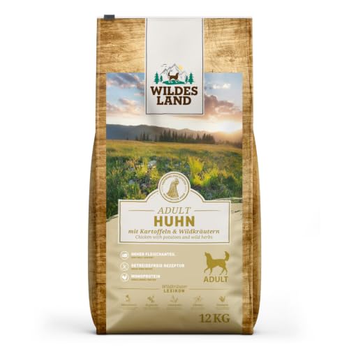 Wildes Land - Huhn mit Kartoffel - Classic Adult Trockenfutter für Hunde - 12kg
