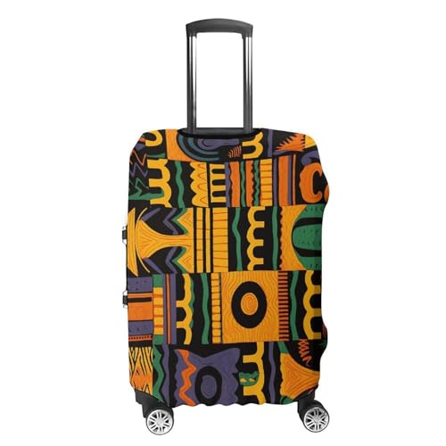 Carry on Luggage Cover African Ethnic Pattern Suitcase Covers for Luggages Tsa Approved Travel Luggage Sleeve Protector Elastic Suitcase Protector Anti-Scratch Washable Fits 19-30 Inch Case -XL4