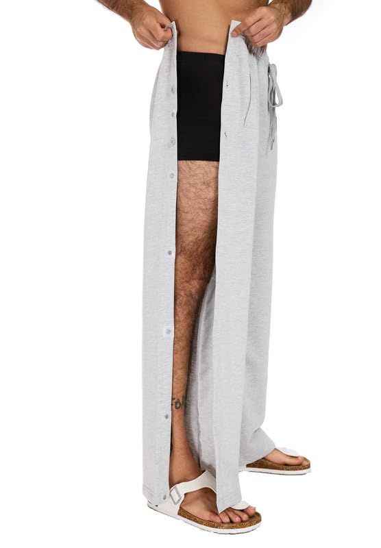 Men’s Post Surgery Tear Away Pants with Magnetic Breakaway