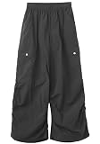 [X-girl] ボリュームヘムルーズイージーパンツ VOLUME HEM LOOSE EASY PANTS 105253031011 BLACK M