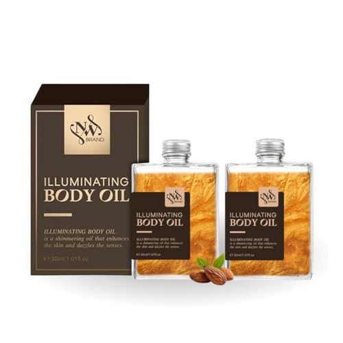 Shimmer Body Oil fini sec huile pailletée corps pour sublimer les peaux ternes sans effet gras