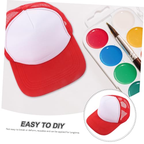 Gorras de béisbol de malla roja ideales para tus vacaciones de verano y paseos diarios 6