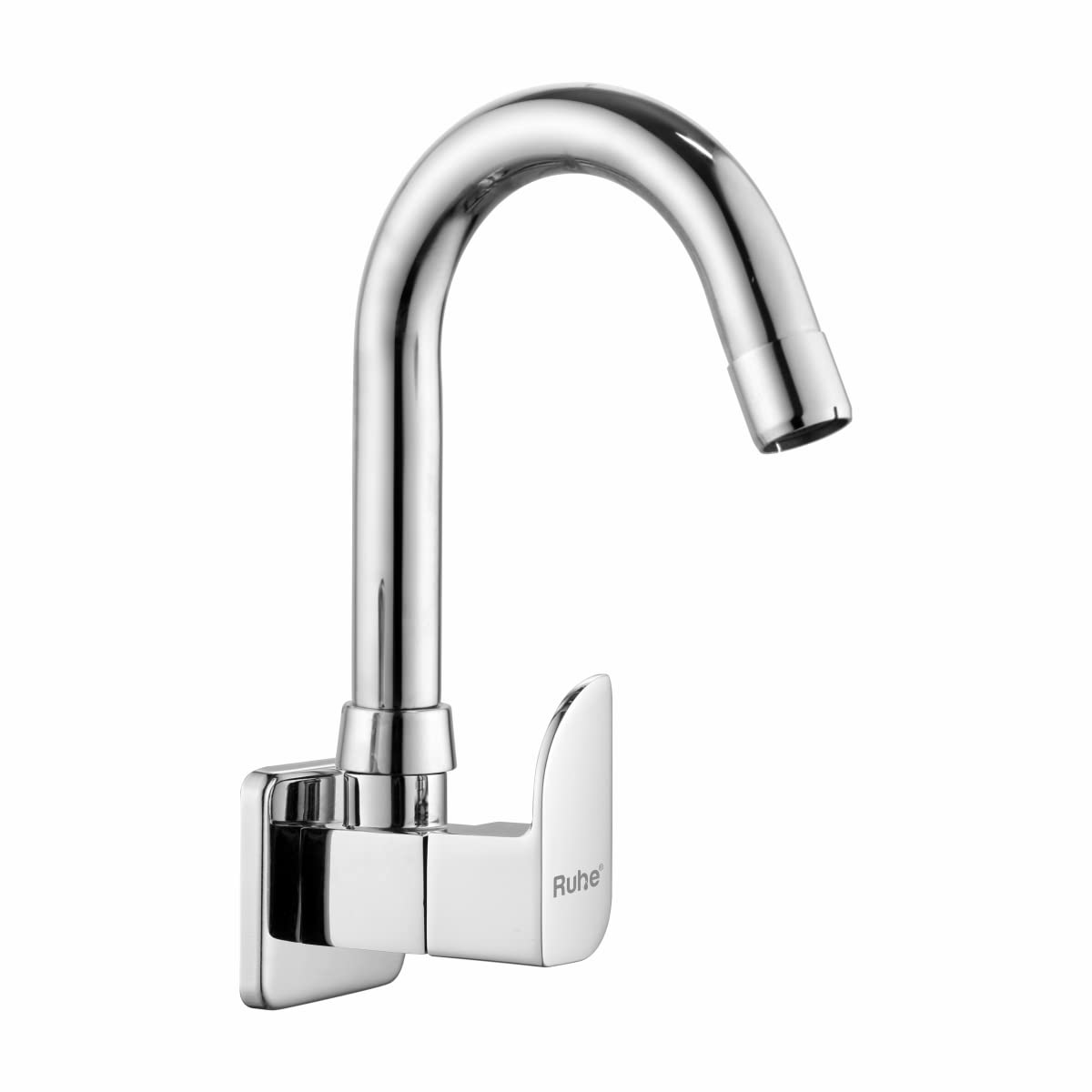 Ruhe® Pristine Sink Cock with Swivel Spout Brass Faucet/Tap | 12 Inches Spout | Wall Mount | Chrome Finish Faucet/Tap for Kitchen Sinks (B0C5SZ6S6Q) Amazon Price History, Amazon Price Tracker