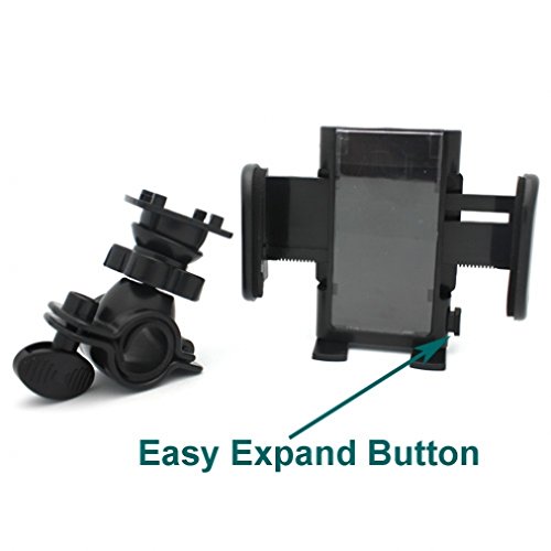 Universal Rotating Bicycle Mount Bike Handlebar Cell Phone Holder For T-Mobile Lg Optimus L90 - T-Mobile Lg V10 - T-Mobile Motorola Google Nexus 6 - T-Mobile Motorola Moto X #TOP5
