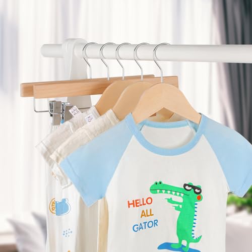 image for TOPIA HANGER Unfinished/Natural Kids Children Baby Wood Wooden Clothes