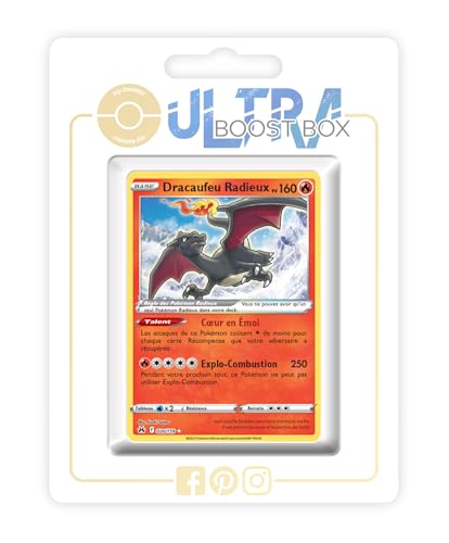 Dracaufeu Radieux 020/159 - Ultraboost X Epée et Bouclier 12.5 Zénith Suprême - Coffret de 10 Cartes Pokémon Françaises