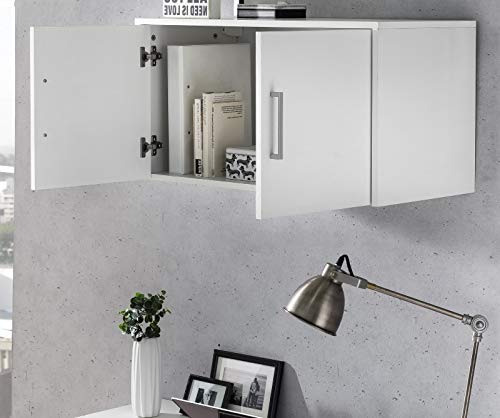 Preisvergleich Produktbild Hängeschrank Wandschrank Büroschrank Weiss - (3916)
