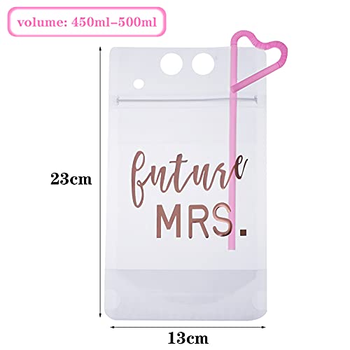 Patelai 16 Pcs Bachelorette Drink Pouch Cup con Sorbete miniatura 7