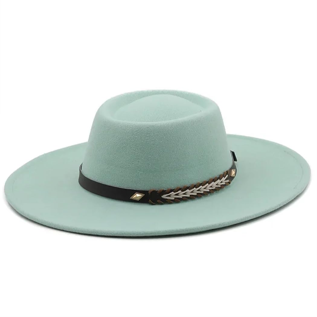 Cappelli Fedoras da donna in feltro 9,5 cm a tesa larga formale Jazz Caps Bombetta abito da sposa cappello Chapeau Femme