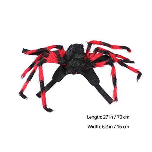 GARNECK Fantasia de Halloween para animais de estimação de aranha para cosplay de cachorro, gatos, f