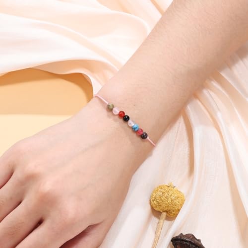 Image of Birthday Gifts for 4-10 Girls, Adjustable Sparkling Delicate Pink Charm Cute Bracelet for Teen Girls for Daughter Granddaughter Niece Sister Teens Friends Birthday Christmas Valentine Gifts