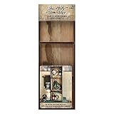 Tim Holtz, Advantus Vignette Divided Drawer Wooden Box, brown