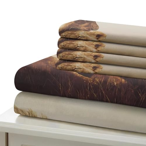 Housse de couette lion céleste anti acarien microfibre douce - 7