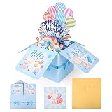 Hallo Welt 3D Pop-Up Babypartykarte, Glückwunschkarte zur Geburt Hallo Baby mit Umschlag und Nachricht für Neugeborene Mädchen oder Jungen