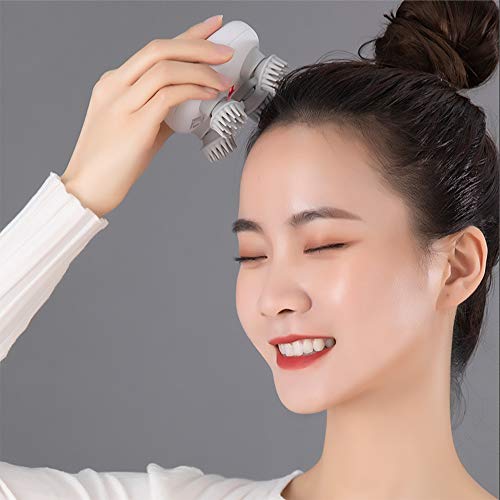 HaoToning Massageador Elétrico de Couro Cabeludo, Arranhador de Cabeça Imita Massagem de Amassamento