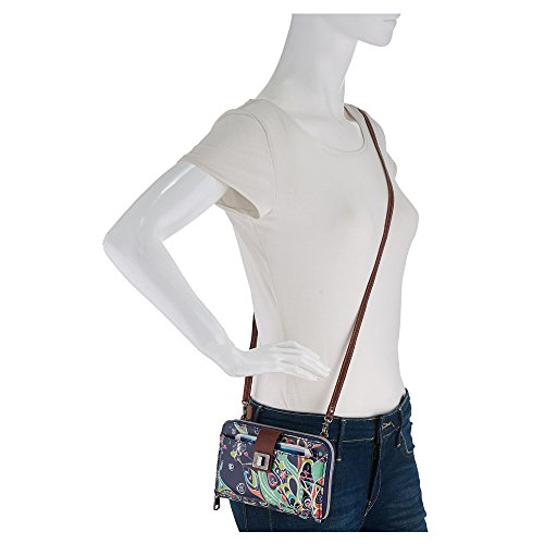Image of Sakroots Smartphone Crossbody Purse - Women's Cellphone Bag & Wallet For Everyday - Convertible Wristlet With Zipper