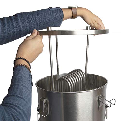 Kühlspirale für konischen Gärbehälter 30 l - Wasser - Kühlung für Jede Vergärung nutzbar * Würzekühler zur Tempertursteuerung während des Gärprozess