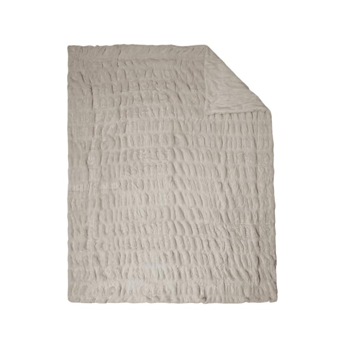 ベッド Amazon.com: Faux Fur Throw Blanket for Couch. Fleece Blanket for