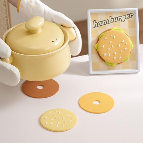 Dessous de verre en silicone antidérapant magnétique pour cuisine - 3