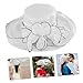 COOLHIYA Fashionable White Wide Brim Organza Hat for Women Adjustable Sun Protection Lightweight Breathable Beach and Outdoor Event Accessory