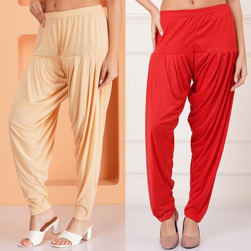 Image of Buy That Trend Patiyala Pants for Women Viscose Dhoti Patiyala Salwar Harem Bottoms Pants