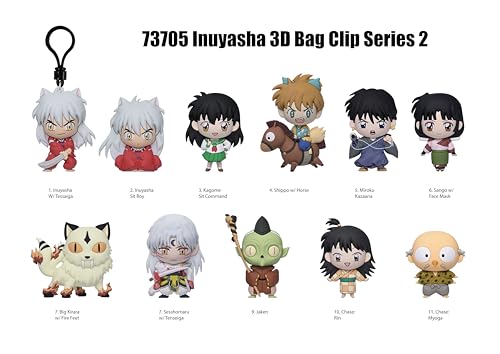 Bolsa ciega Inuyasha llavero sorpresa de personaje anime regalo coleccionable para mochilas 2