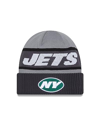 New Era New York Jets NFL 2023 Sideline Tech Knit CW Gray Beanie - One-Size