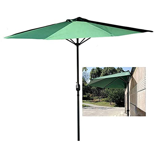 Demi-parapluie mural vert pour balcon étroit et porche sans espace